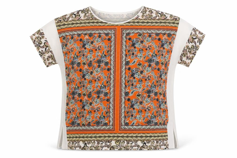 Womens UK Size 10 Warehouse Multicoloured Basic Blouse