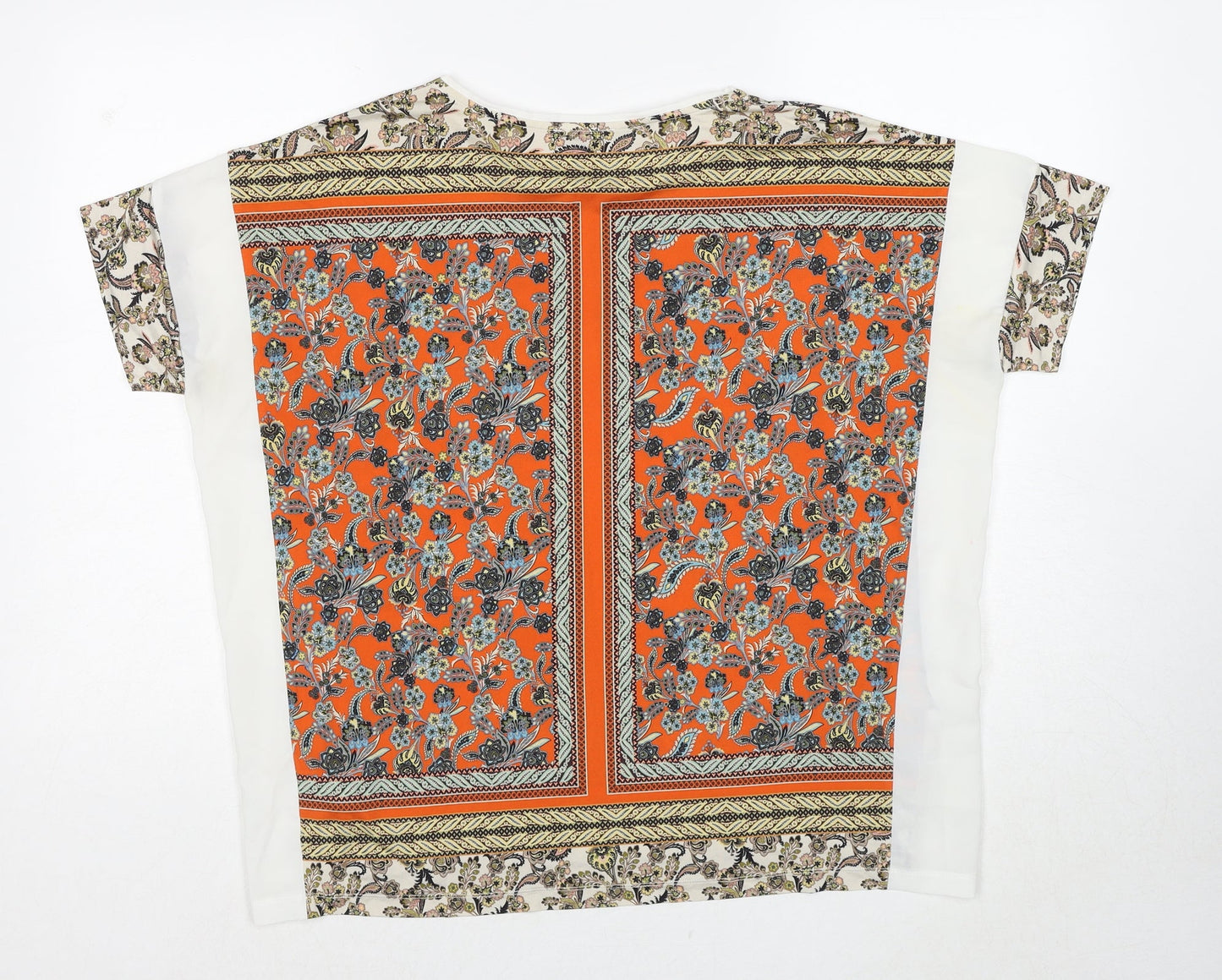 Womens UK Size 10 Warehouse Multicoloured Basic Blouse