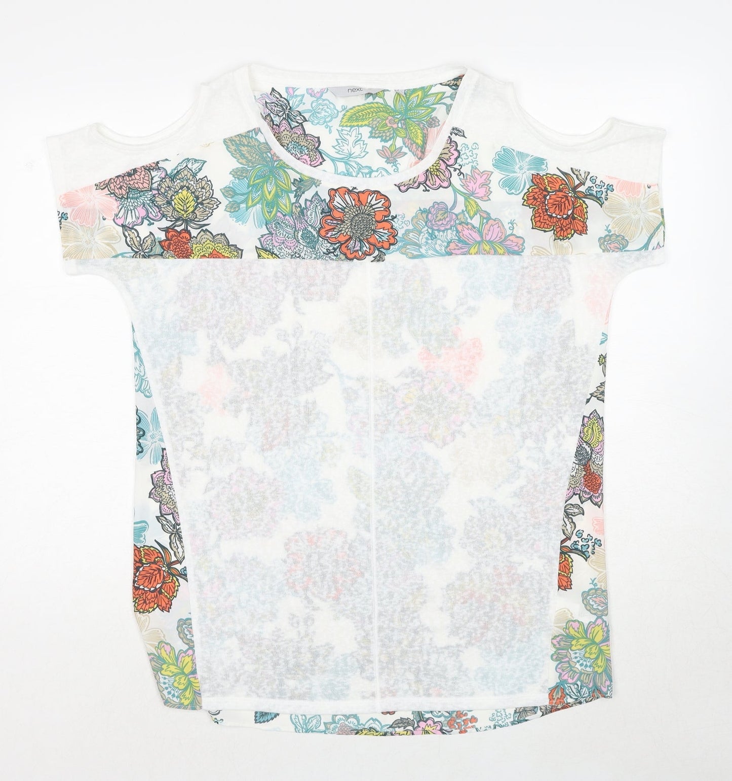 Womens UK Size 14 NEXT Multicoloured Basic T-Shirt