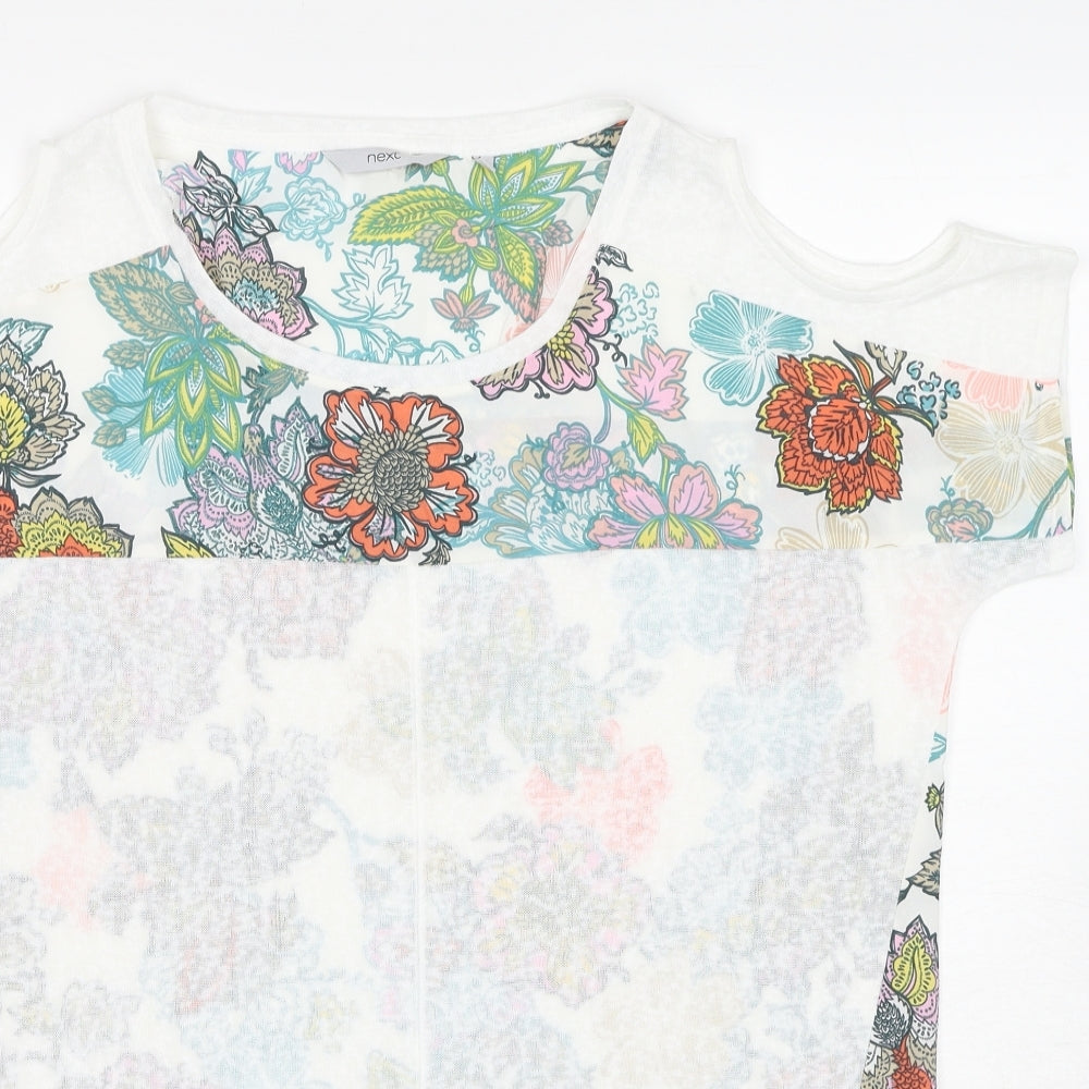 Womens UK Size 14 NEXT Multicoloured Basic T-Shirt