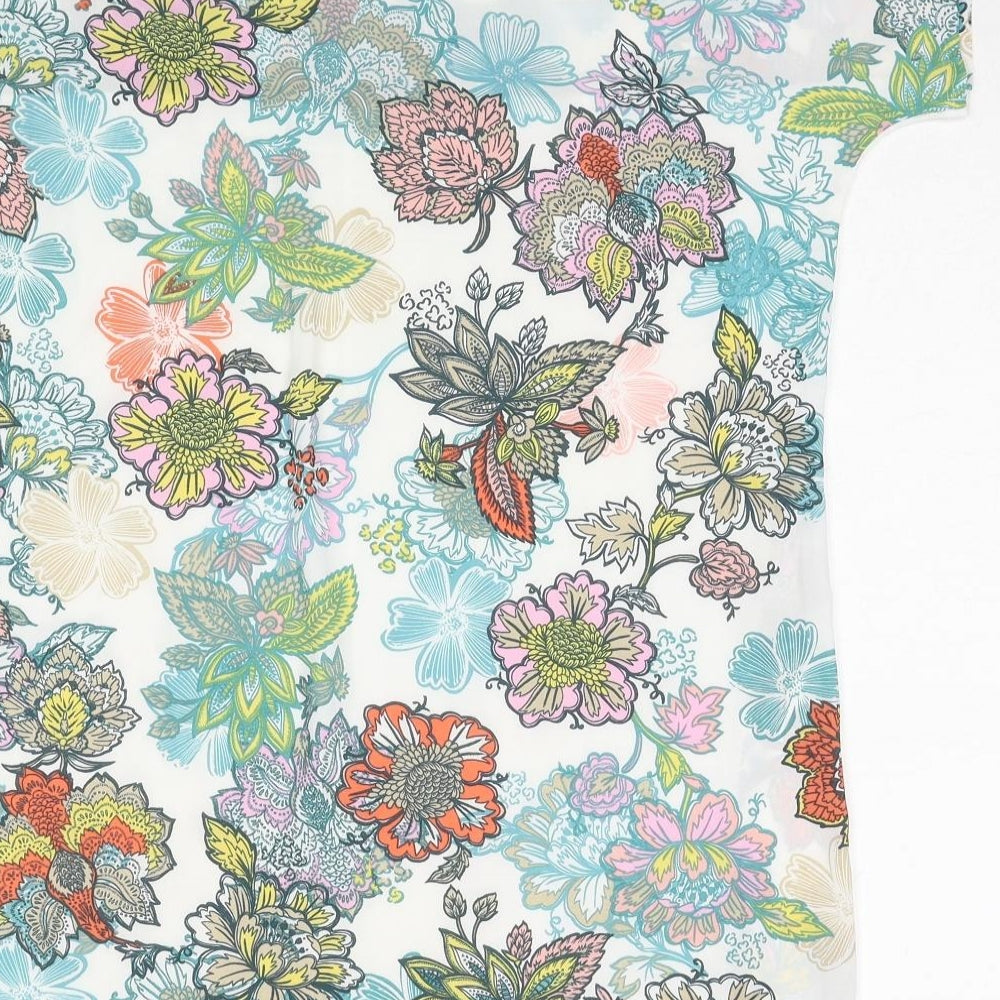 Womens UK Size 14 NEXT Multicoloured Basic T-Shirt
