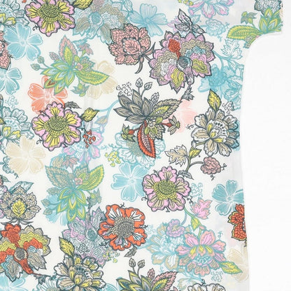 Womens UK Size 14 NEXT Multicoloured Basic T-Shirt