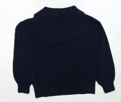 Womens UK Size S Marks and Spencer Blue Pullover Jumper