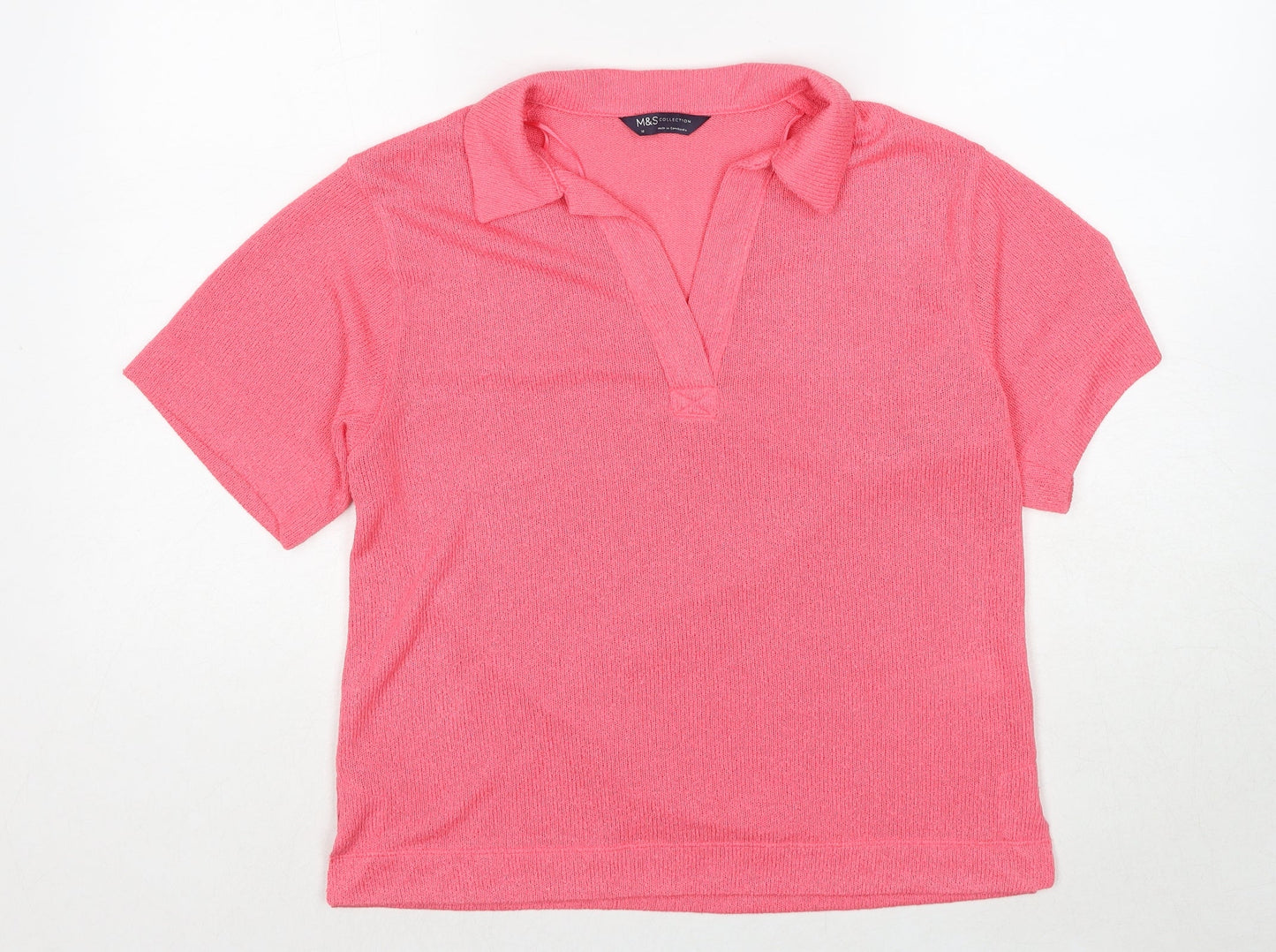 Womens UK Size 10 Marks and Spencer Pink Pullover Jumper