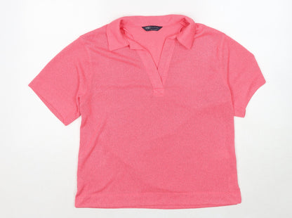 Womens UK Size 10 Marks and Spencer Pink Pullover Jumper