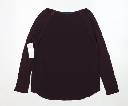 Womens UK Size 8 French Connection Brown Basic Blouse