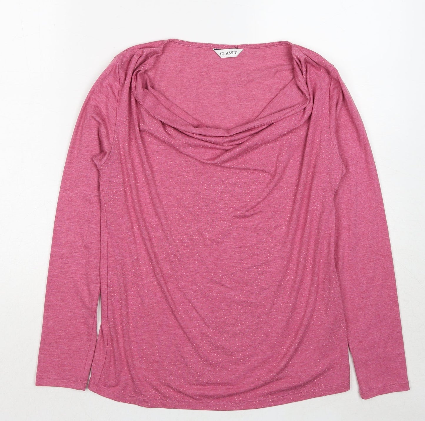 Womens UK Size 8 Marks and Spencer Pink Basic T-Shirt
