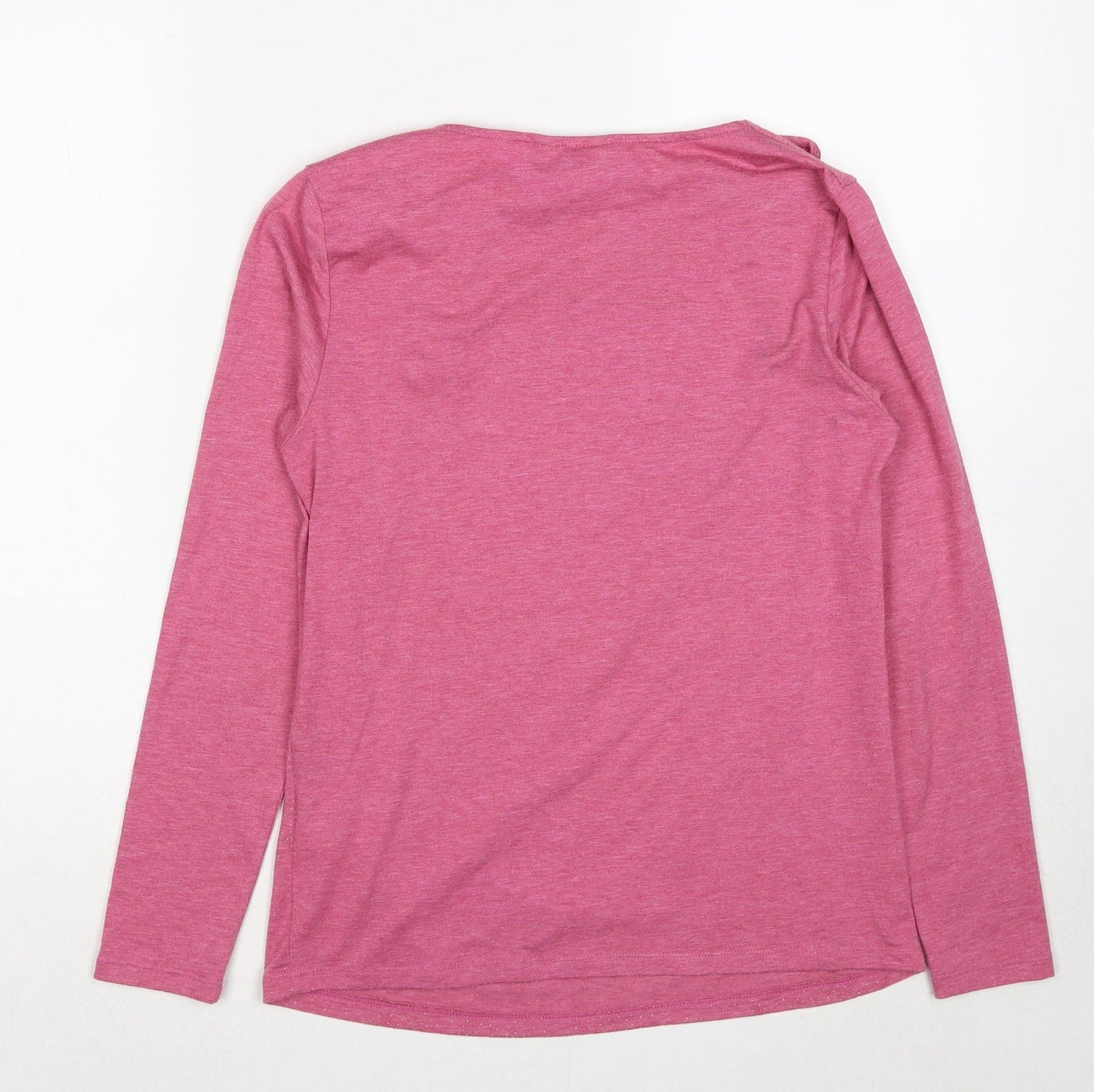 Womens UK Size 8 Marks and Spencer Pink Basic T-Shirt