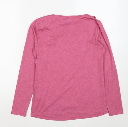 Womens UK Size 8 Marks and Spencer Pink Basic T-Shirt