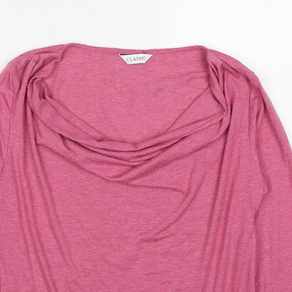 Womens UK Size 8 Marks and Spencer Pink Basic T-Shirt