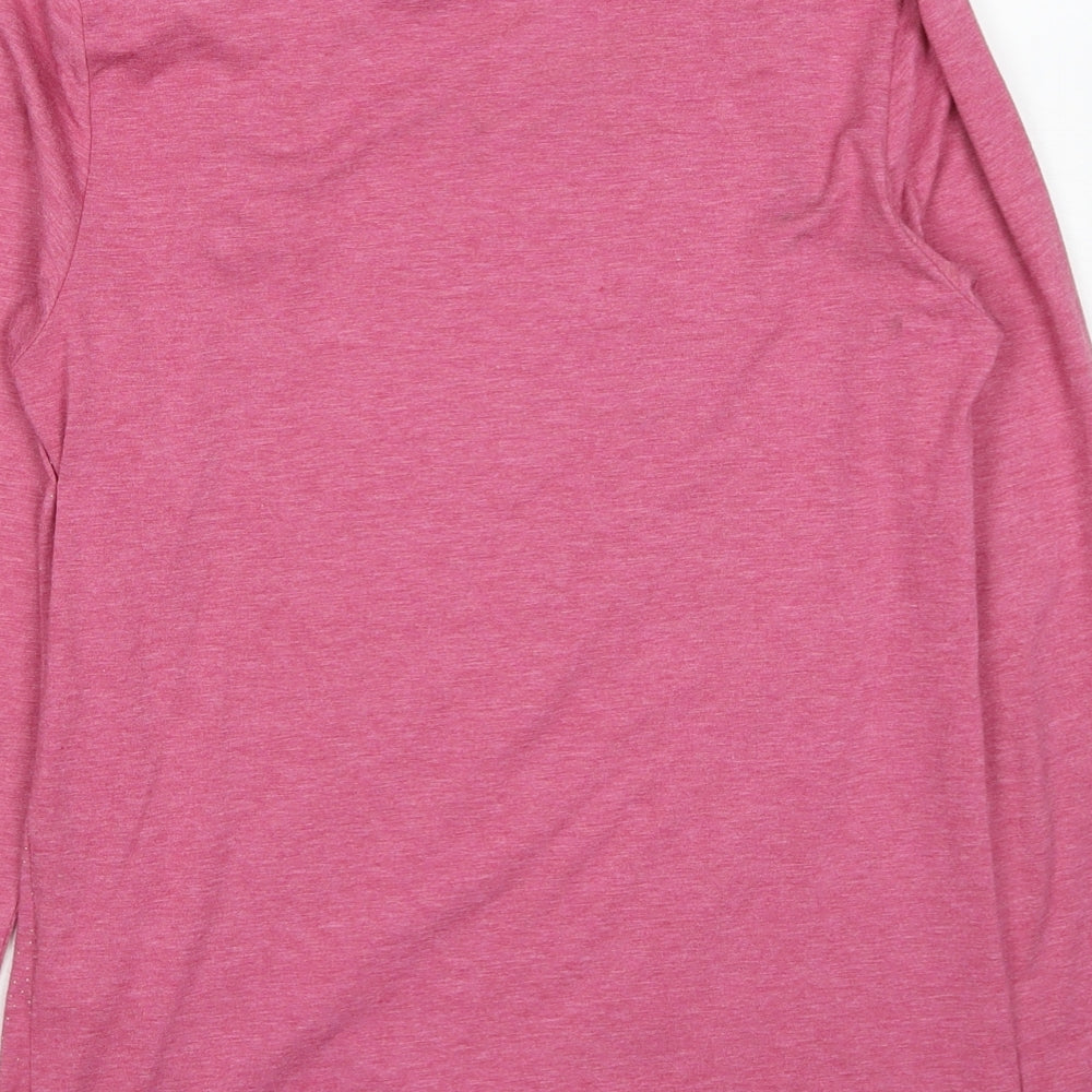 Womens UK Size 8 Marks and Spencer Pink Basic T-Shirt