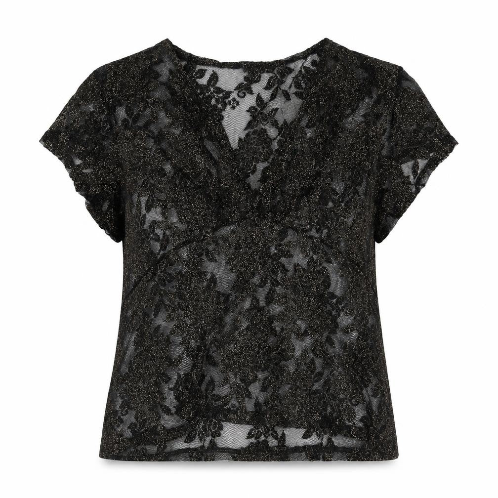Womens UK Size M Bonmarché Black Basic Blouse