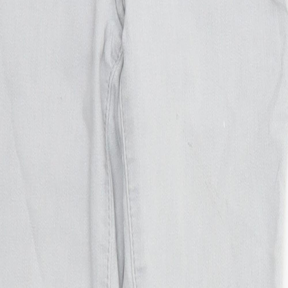 NEXT Womens Grey Cotton Jegging Jeans Size 6 Regular Zip