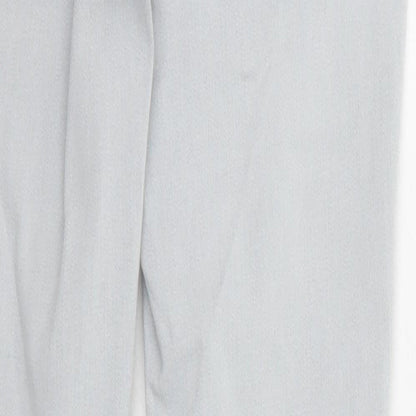NEXT Womens Grey Cotton Jegging Jeans Size 6 Regular Zip