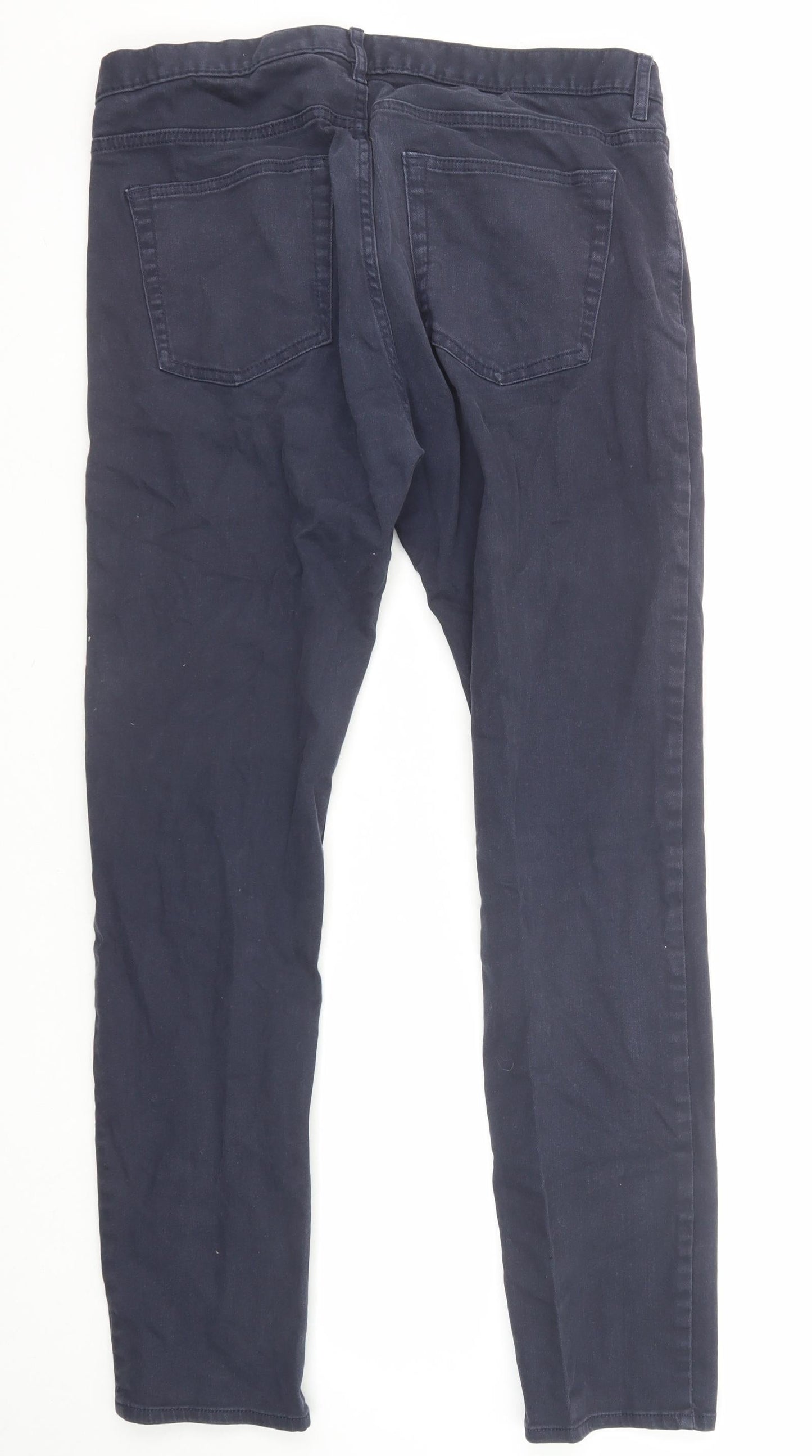 Womens UK Size 8 H&M Regular Fit Skinny Blue Jeans