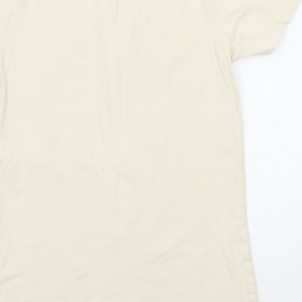 Womens UK Size 12 Savoir Beige Basic T-Shirt