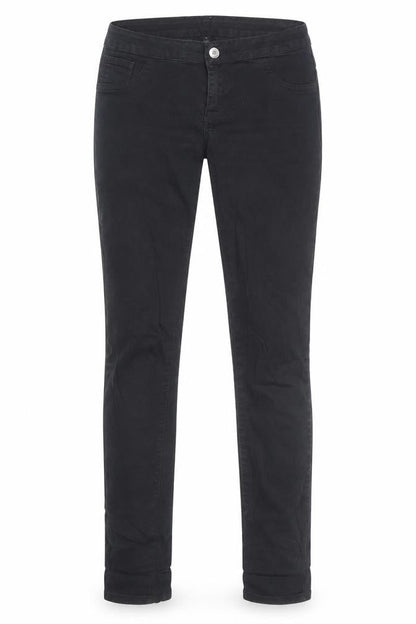 Womens UK Size M Villa Regular Fit Straight Black Jeans