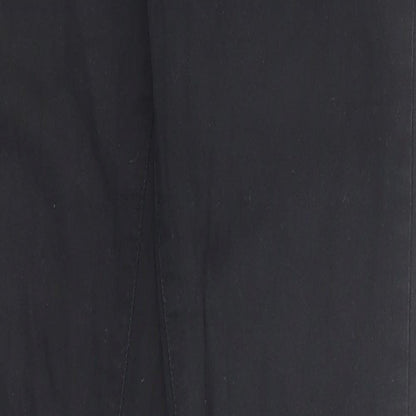 Womens UK Size M Villa Regular Fit Straight Black Jeans