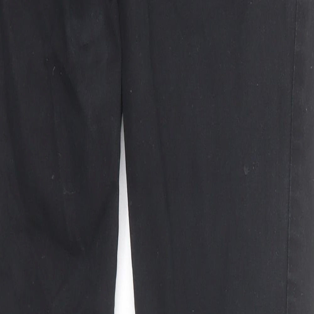 Womens UK Size M Villa Regular Fit Straight Black Jeans