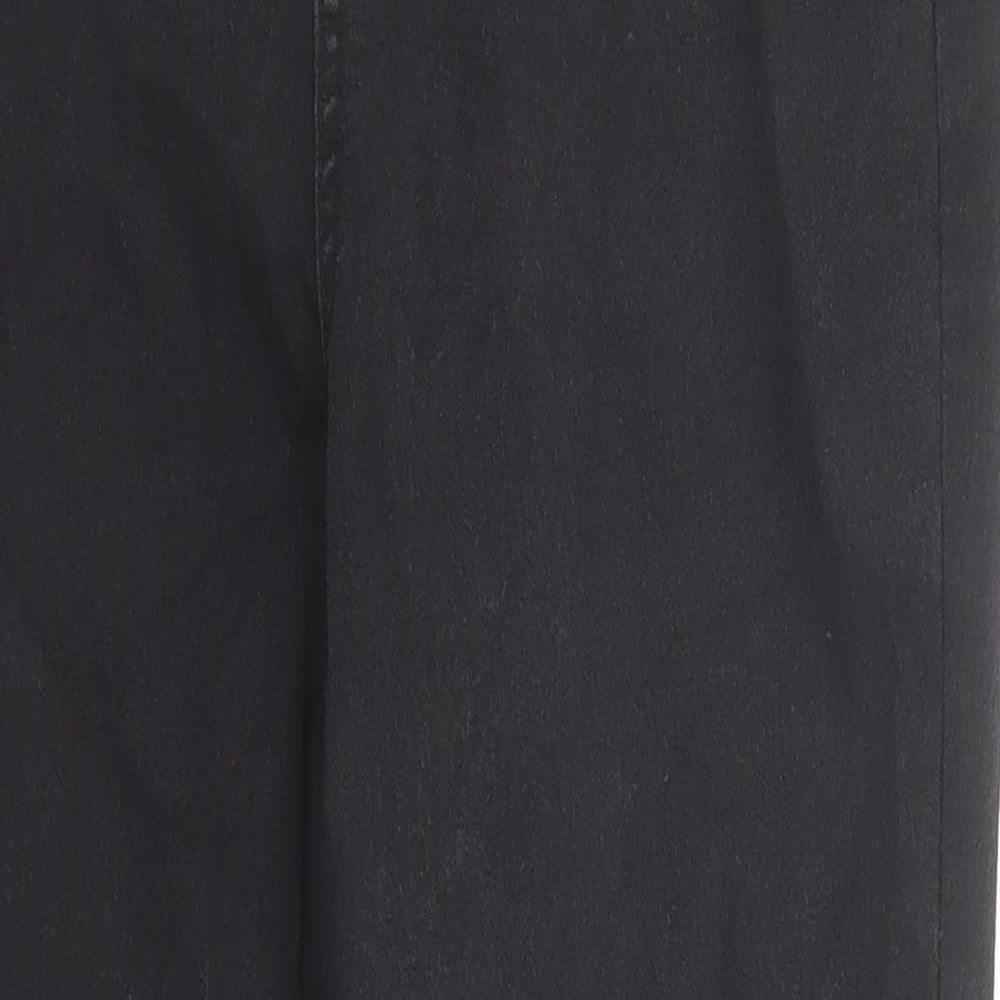 Boohoo Womens Black Cotton Skinny Jeans Size 10 Regular Zip