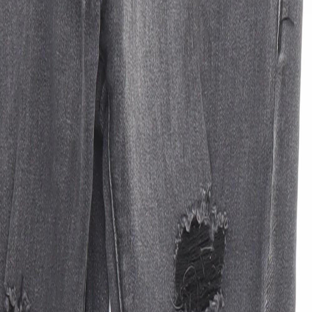 PRETTYLITTLETHING Womens Black Cotton Skinny Jeans Size 8 Regular Zip