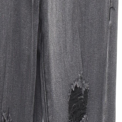 PRETTYLITTLETHING Womens Black Cotton Skinny Jeans Size 8 Regular Zip