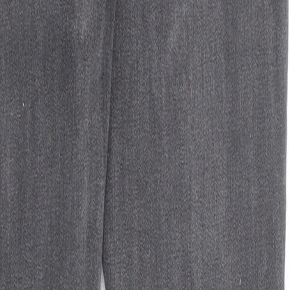 PRETTYLITTLETHING Womens Black Cotton Skinny Jeans Size 8 Regular Zip