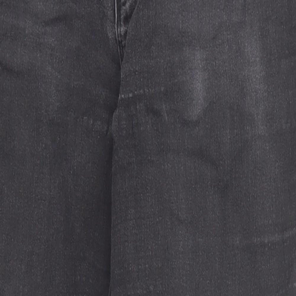 Only Womens Black Cotton Straight Jeans Size 30 in Regular Zip
