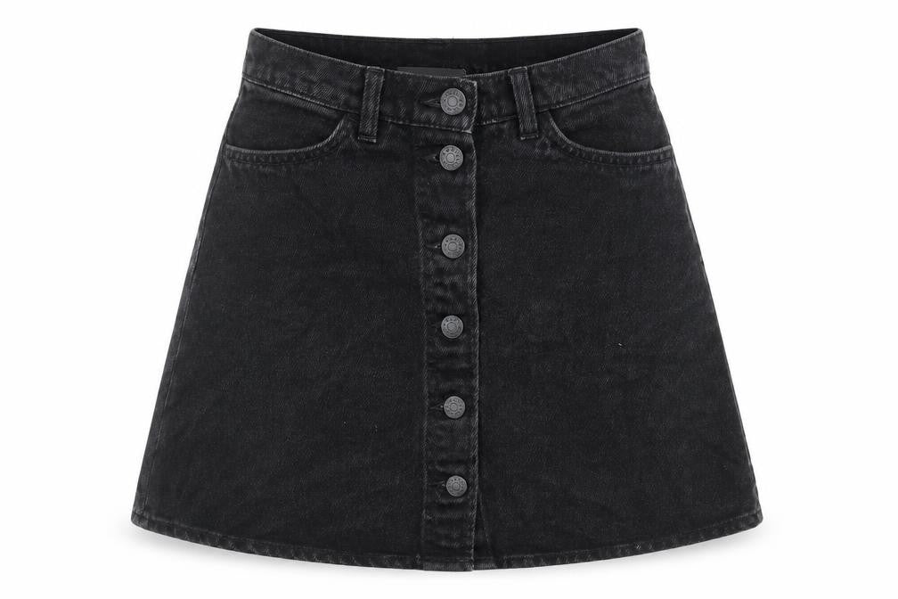 Womens UK Size 6 Monki A-Line Denim Skirt