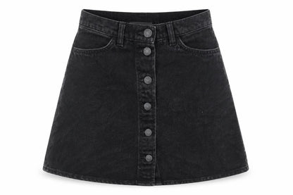 Womens UK Size 6 Monki A-Line Denim Skirt