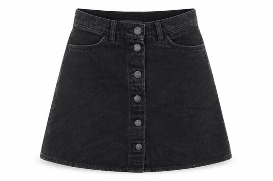 Womens UK Size 6 Monki A-Line Denim Skirt