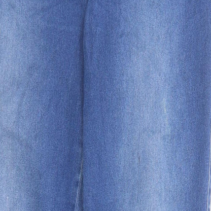 Only Womens Blue Cotton Skinny Jeans Size 32 in Regular Zip