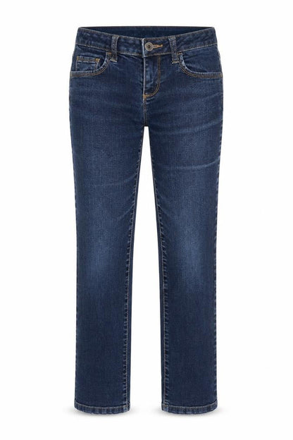 United Colors of Benetton Womens Blue Cotton Straight Jeans Size 28 in Regular Zip