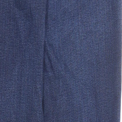 Benetton Jeans Womens Blue Cotton Straight Jeans Size 28 in Regular Zip