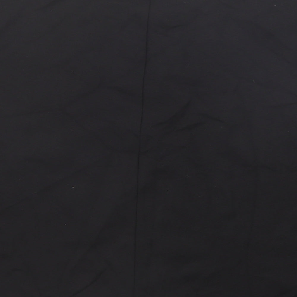 Dorothy Perkins Womens Black Viscose Swing Skirt Size 14
