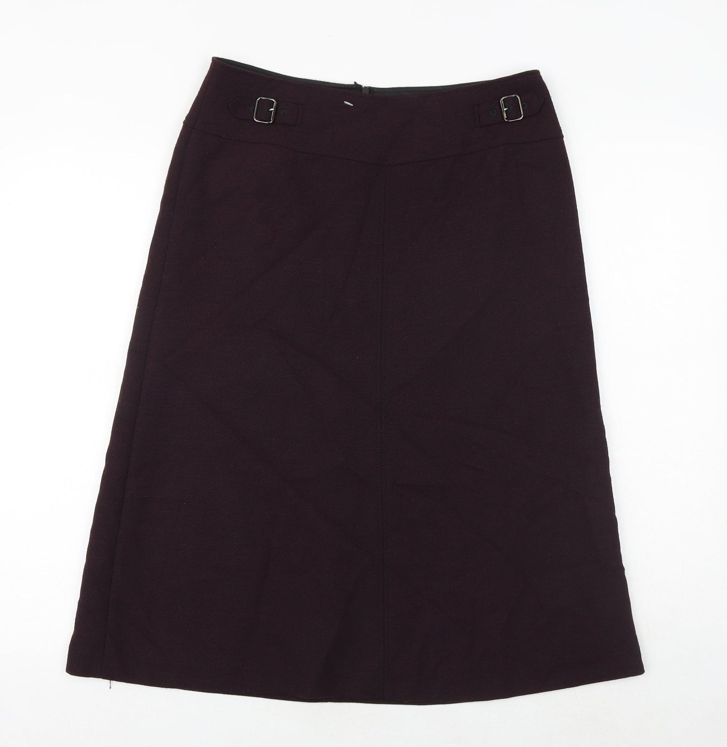 Gerry Weber Womens Purple Polyester A-Line Skirt Size 30 in Buckle
