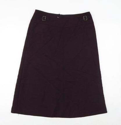 Gerry Weber Womens Purple Polyester A-Line Skirt Size 30 in Buckle