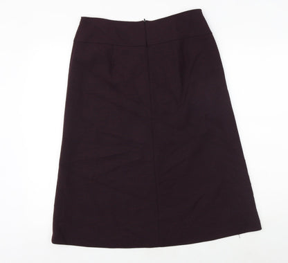 Gerry Weber Womens Purple Polyester A-Line Skirt Size 30 in Buckle
