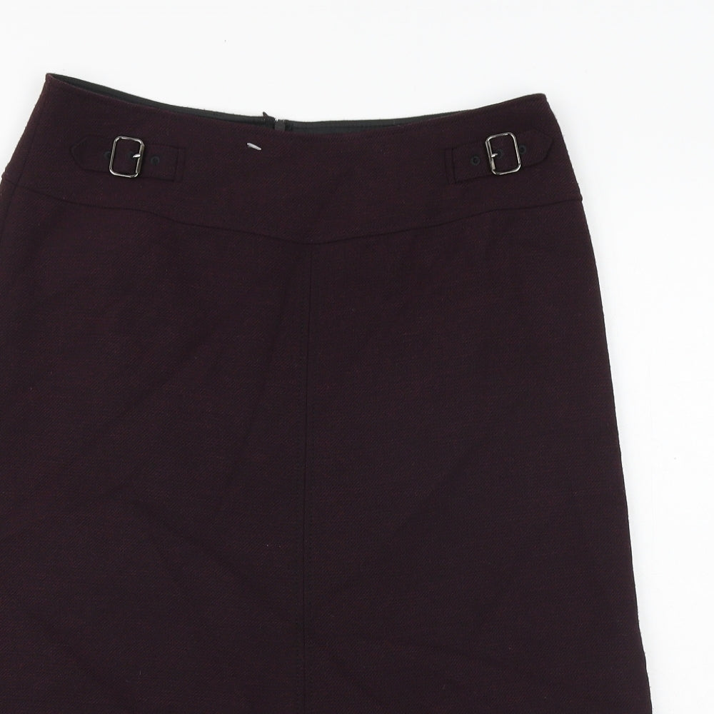 Gerry Weber Womens Purple Polyester A-Line Skirt Size 30 in Buckle