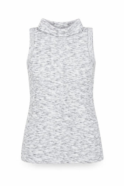 Lotties Womens Grey Polyester Basic Tank Size 8 Roll Neck