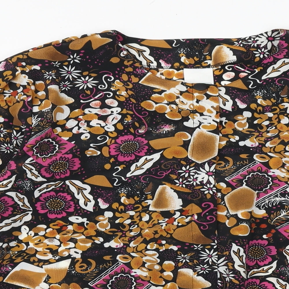 Womens UK Size 16 Canada Multicoloured Basic Button-Up