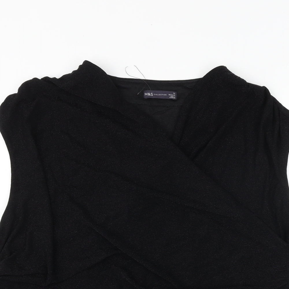 Womens UK Size 24 Marks and Spencer Black Basic Tank