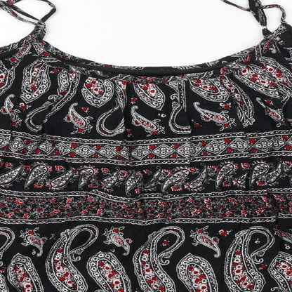 Womens UK Size 16 Select Black Cropped Blouse
