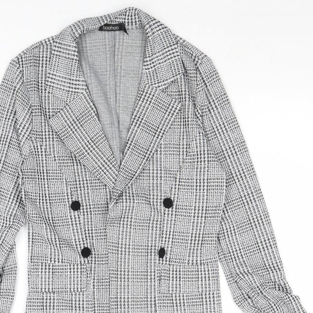 Womens UK Size 10 Boohoo Grey Jacket