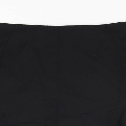 NEXT Womens Black Polyester Trumpet Skirt Size 14 Zip