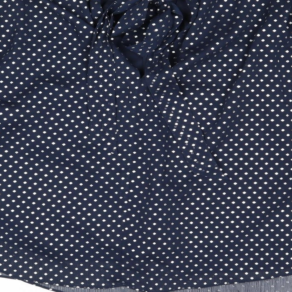 Womens UK Size 14 Marks and Spencer Blue Basic Blouse