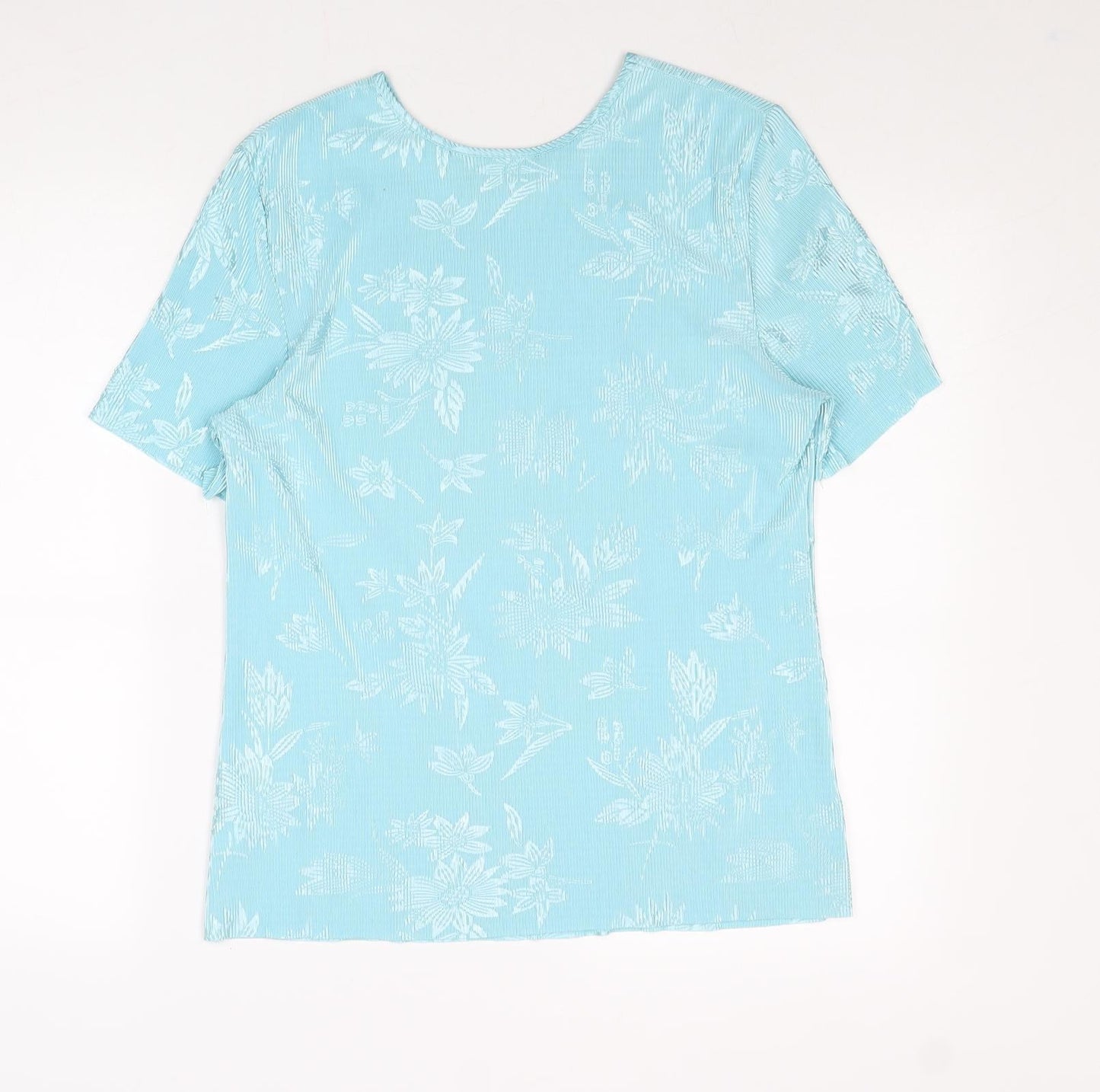 Womens UK Size 10 Holmewood Blue Basic T-Shirt