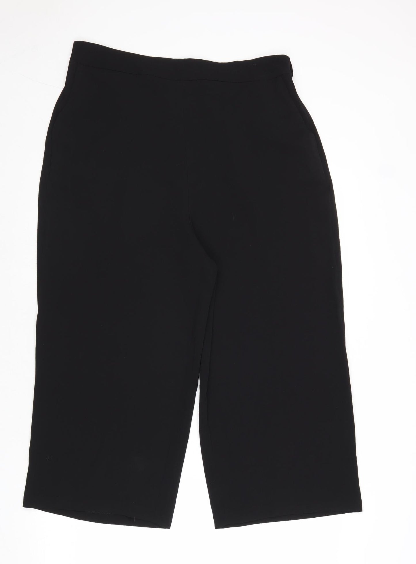 Womens UK Size 14 M&Co Regular Fit  Black Trousers