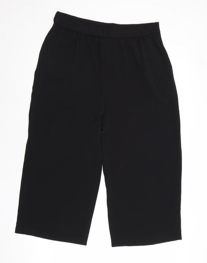 Womens UK Size 14 M&Co Regular Fit  Black Trousers