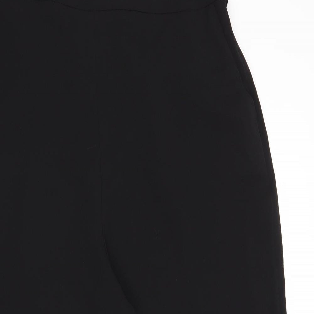Womens UK Size 14 M&Co Regular Fit  Black Trousers
